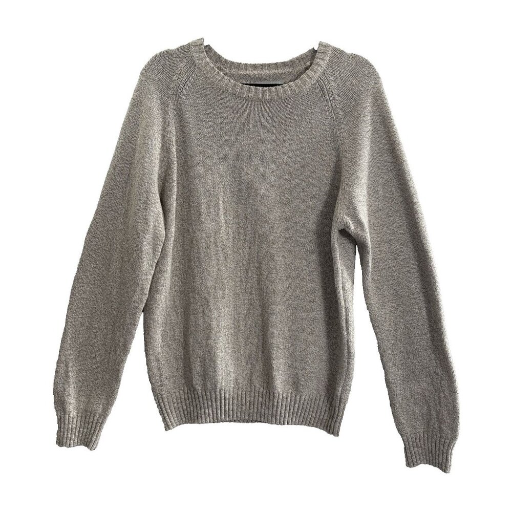 OUTERKNOWN Men Pullover Long Sleeve Crewneck Sweater SZ L Mix Grey Coastal 58-12